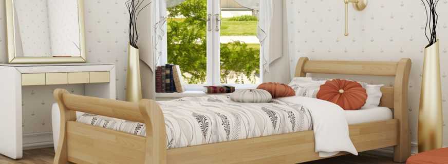 Variétés de lits simples en bois, options de taille