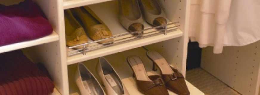 Comprend des étagères pour chaussures pour l'armoire, comment choisir