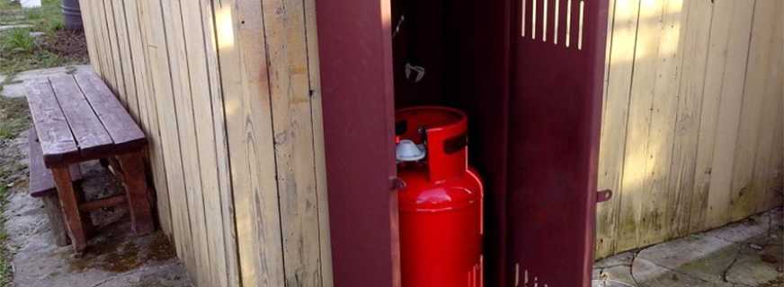 Prehľad pouličných skriniek na plynové fľaše, pravidlá výberu