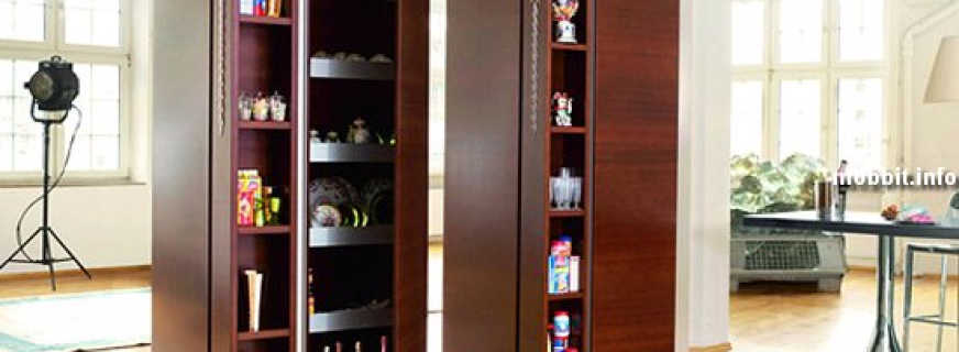 Variants of cupboards for kitchens, selection criteria