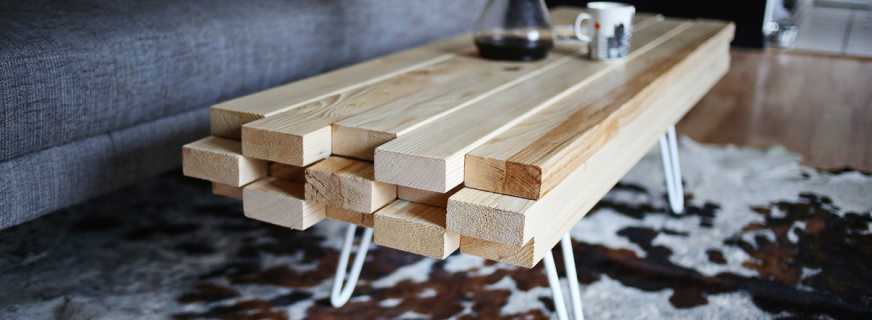 Comment faire une table à faire soi-même à partir de planches à domicile, recommandations