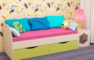 Advantages of a children's bed with drawers, varieties of designs