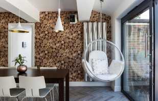 Varieties of hanging chairs in the interior, design features