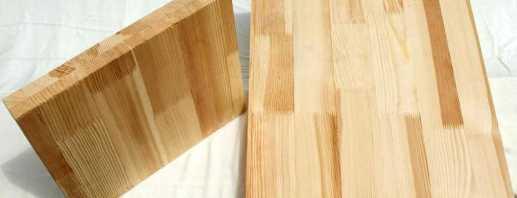 Pine furniture panel, the main parameters