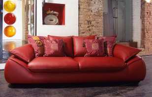 The choice and placement of the sofa in accordance with the interior of the room