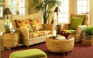 Wicker furniture options, model overview