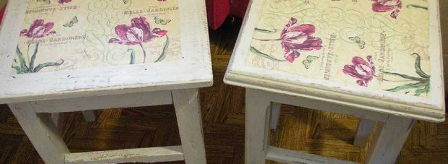 Tips for making do-it-yourself decoupage from napkins on furniture