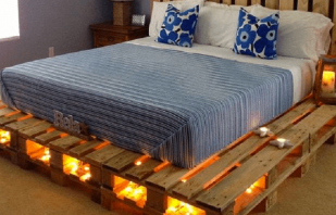 Making a bed from pallets, important nuances of work
