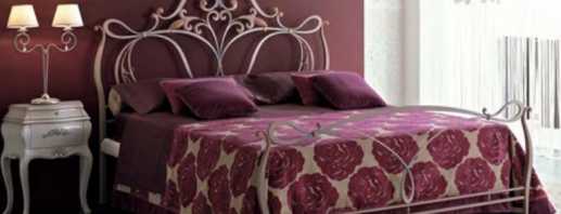 Aperçu des lits en fer forgé de différents types, caractéristiques de conception