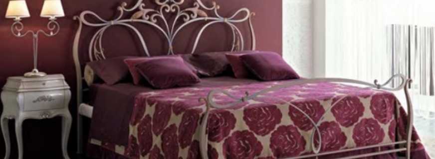 Aperçu des lits en fer forgé de différents types, caractéristiques de conception
