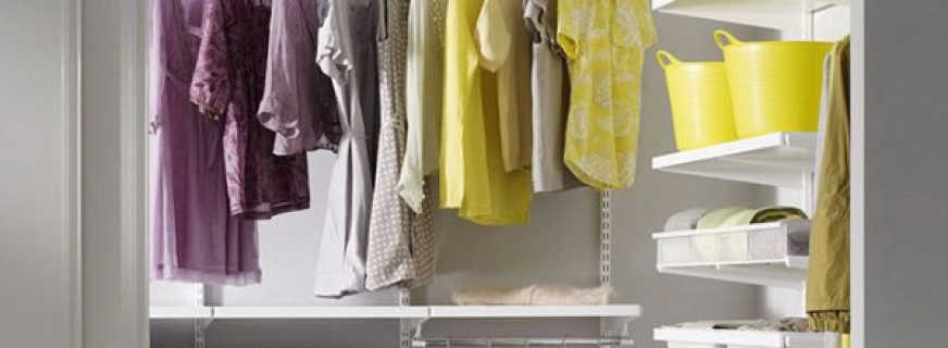 Features how to make a dressing room from the pantry