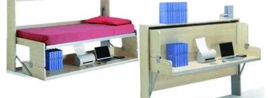 Types and features of the transformer bed-table, important nuances