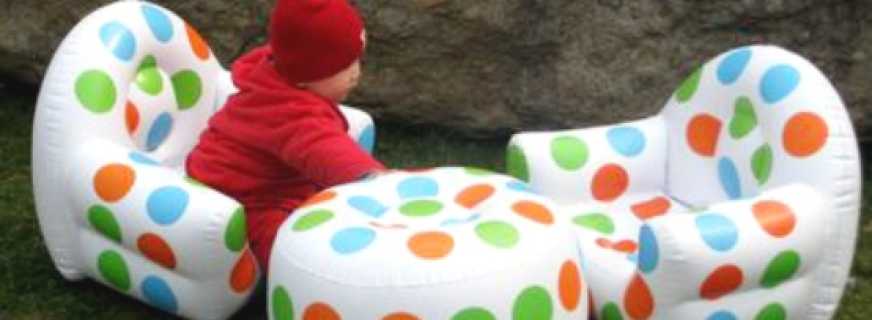 Varieties of inflatable furniture, features of popular products