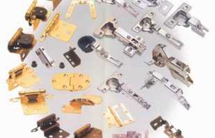 Types of components for furniture, their purpose and installation methods