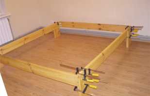 Step-by-step instructions for making a bed frame with your own hands