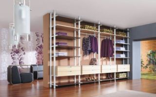 How to choose a rack for a dressing room, expert advice