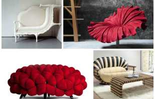 Un aperçu des meubles intéressants, des idées de design et des applications