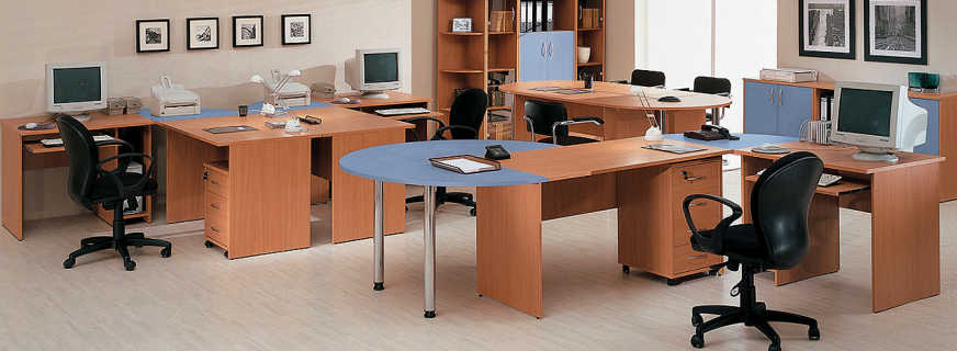 Office furniture options, model overview