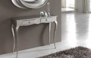 Varieties of furniture consoles, purpose and use in the interior