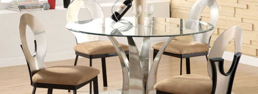 Options for glass furniture, its features and performance