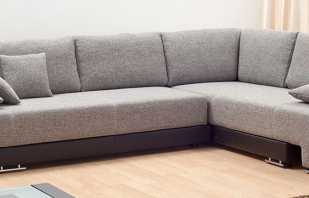 What are the sizes of an angular sofa, transformation mechanisms