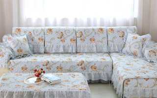 Assortment of bedspreads on a corner sofa, DIY sewing tips