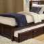 Variété existante de lits avec tiroirs, nuances de modèles