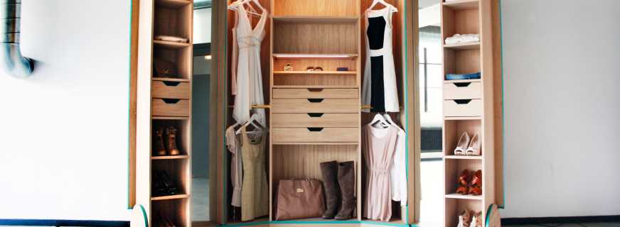 Features mini walk-in closets, design tips