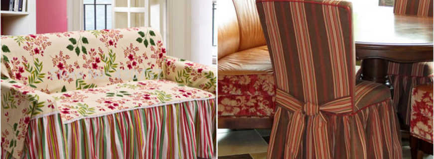 How to choose a cover for furniture, an overview of models