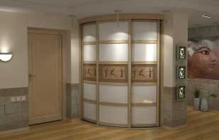 Variants of radius cabinets for the hallway, and selection criteria