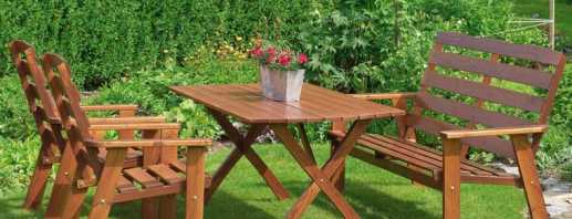 Do-it-yourself step-by-step instructions for creating garden furniture