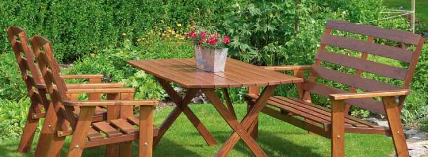 Do-it-yourself step-by-step instructions for creating garden furniture