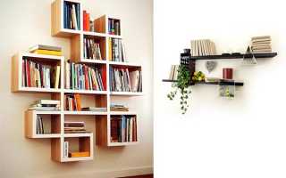 Features of furniture shelves, an overview of options