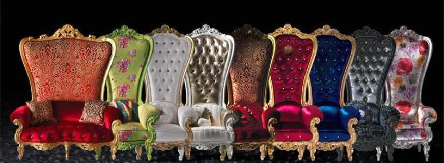Features of a combination of a throne chair with modern interiors
