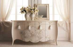 Options for beautiful dressers, a selection of the most popular models