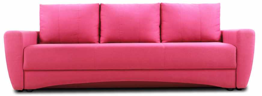 Caractéristiques de placer un canapé rose, une combinaison avec différents styles