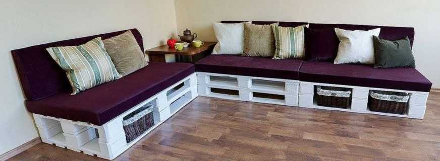 DIY manufacturing of furniture from pallets, photo examples