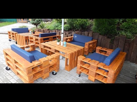 Wooden furniture from pallets