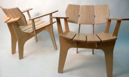 Plywood chairs