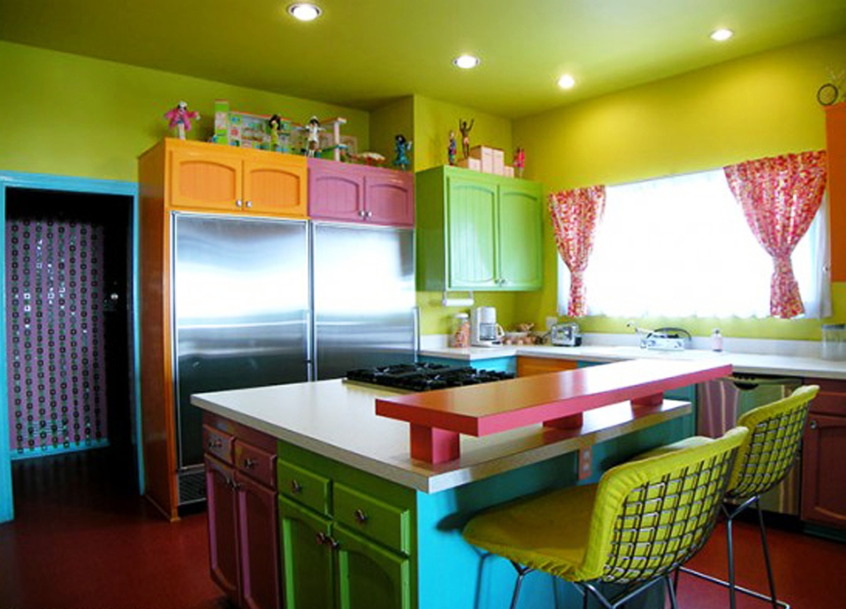 La combinaison de couleurs dans les meubles de cuisine