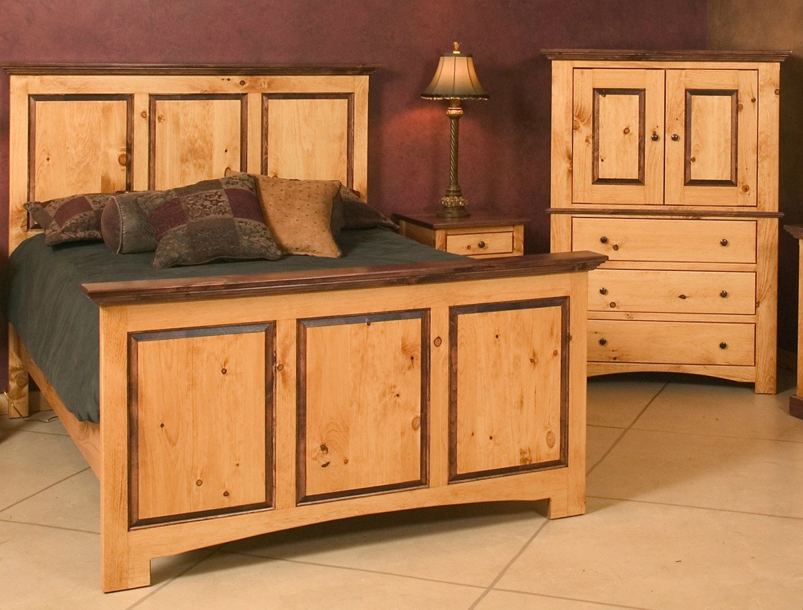 Bed and chest of drawers