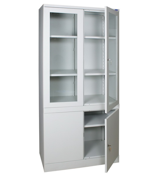 Cabinet for laboratory glassware and documents