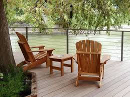 Chaise de jardin en mélèze Adirondack