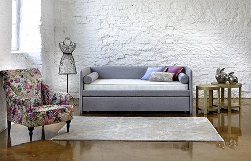 Canapé-lit pour adolescents en gris