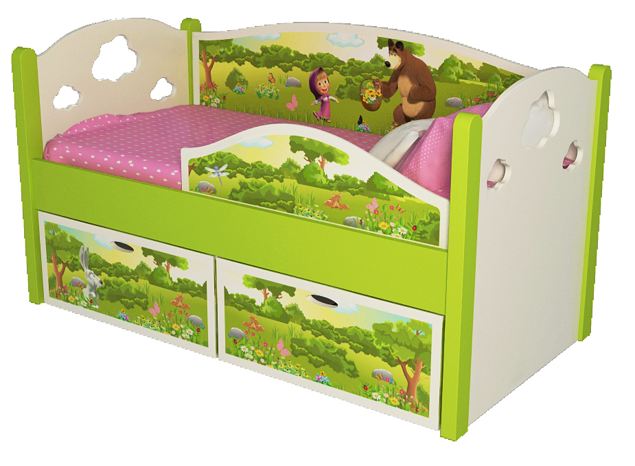 Furniture with prints for a nursery