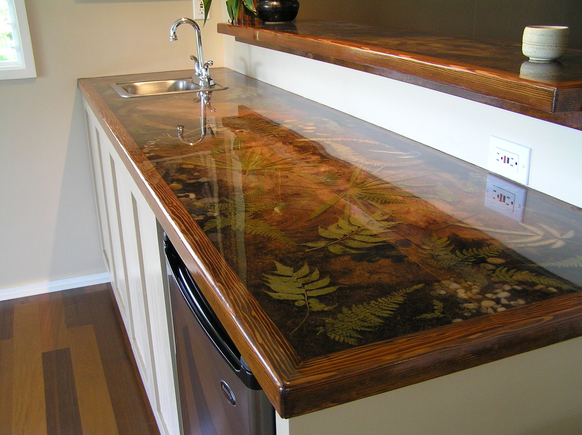 Countertop in the kitchen