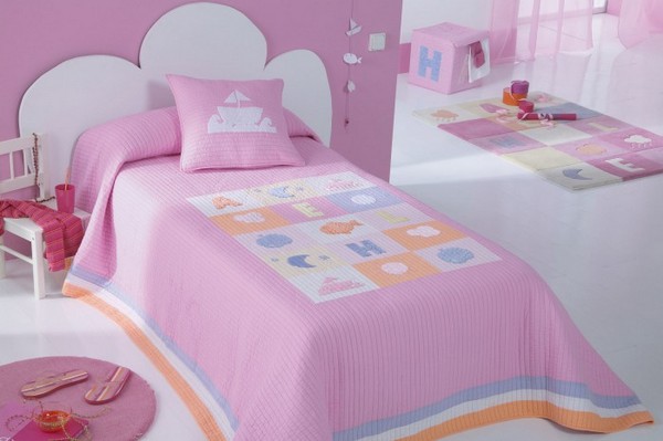 Bedspread children's on a bed
