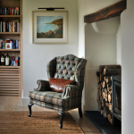English armchair in the interior
