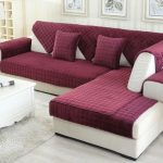 Burgundy sofas