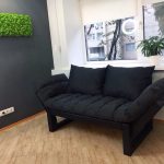 Black loft sofa
